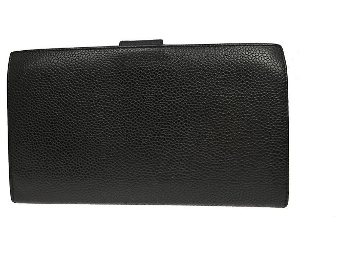 Chanel Timeless CC French Caviar Long Nero - vista 2
