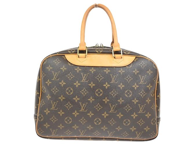 Louis Vuitton Deauville Monogram Canvas 34 Marrone - vista 2