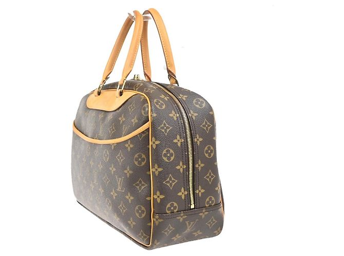 Louis Vuitton Deauville Monogram Canvas 34 Marrone - vista 3