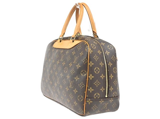 Louis Vuitton Deauville Monogram Canvas 34 Marrone - vista 4