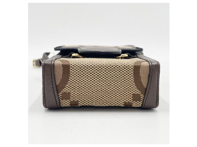 Gucci Jumbo GG Shoulder Bag Brown Beige - vista 3