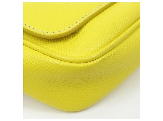 Borsa a tracolla Burberry Body Bag TB Belt in pelle gialla Giallo - vista 5