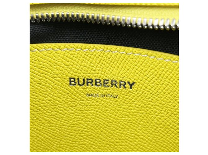 Borsa a tracolla Burberry Body Bag TB Belt in pelle gialla Giallo - vista 9