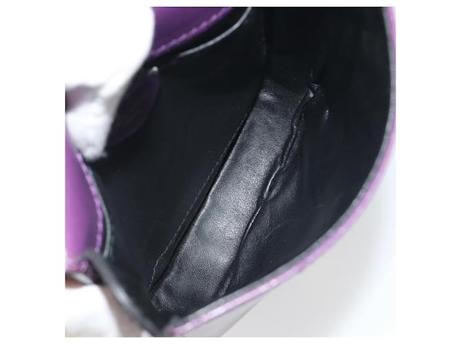 Céline Celine Vintage Leather Porpora - vista 5