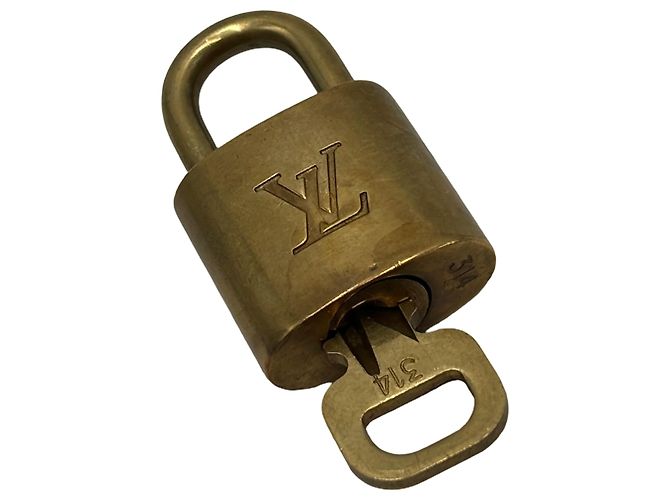Louis Vuitton Lucchetto e Chiave Logo Metal medium D'oro - vista 3