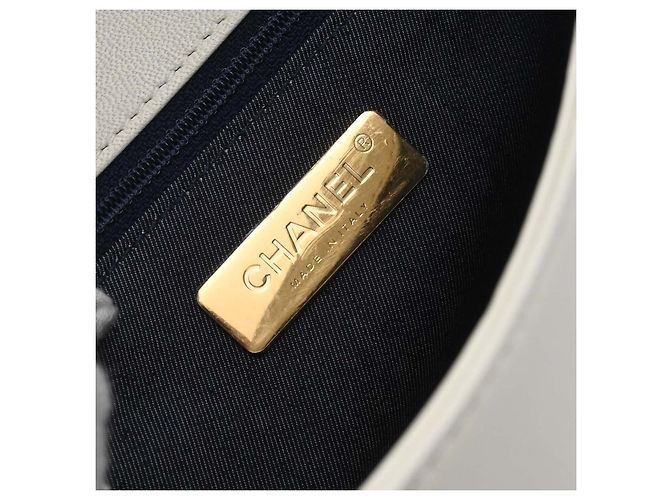Chanel CC Mania Flap Lambskin Small Bianco - vista 4