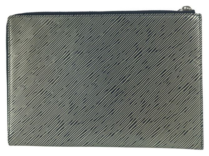 Borsa a Pochette Louis Vuitton Pochette Platte M62092 Epi Platine - vista 3