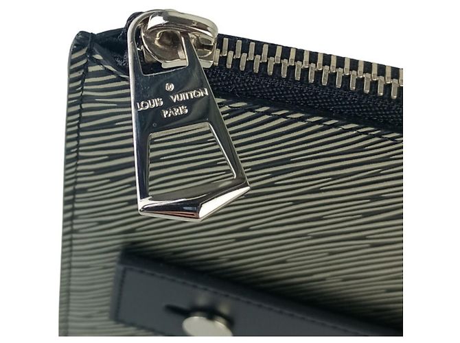 Borsa a Pochette Louis Vuitton Pochette Platte M62092 Epi Platine - vista 8