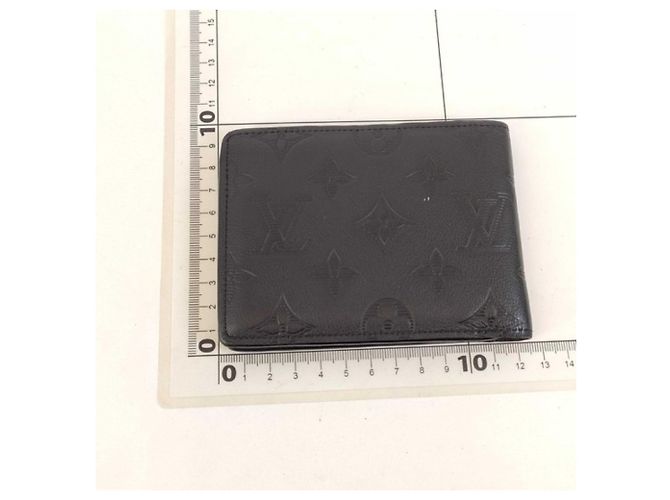 Louis Vuitton Monogram Shadow Bi-Fold Wallet Black - view 2