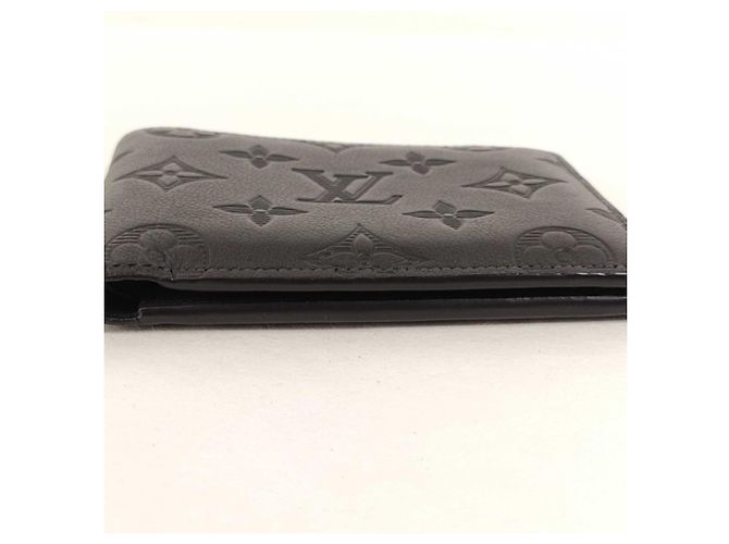 Louis Vuitton Monogram Shadow Bi-Fold Wallet Black - view 4