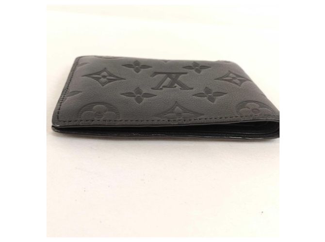 Louis Vuitton Monogram Shadow Bi-Fold Wallet Black - view 6