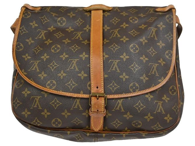 Louis Vuitton Saumur Monogram 35 Marrone - vista 2