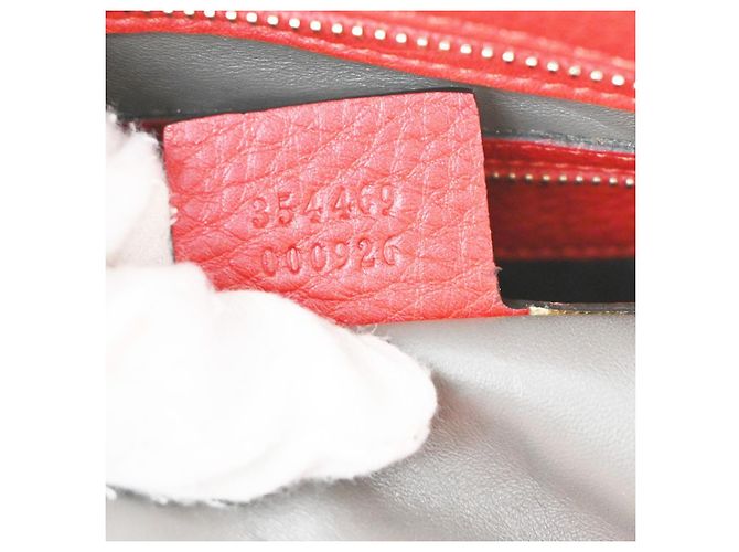 Gucci Lady Tassel Top Handle Leather Medium Rosso - vista 7