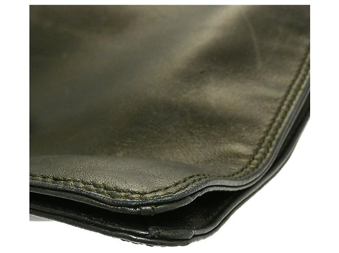 Chanel Vintage Logo Flap Messenger Lambskin Small Marrone - vista 6