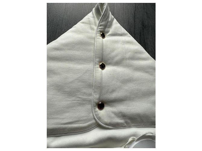 Saco de dormir Chloé en algodón blanco con bordados - vista 4