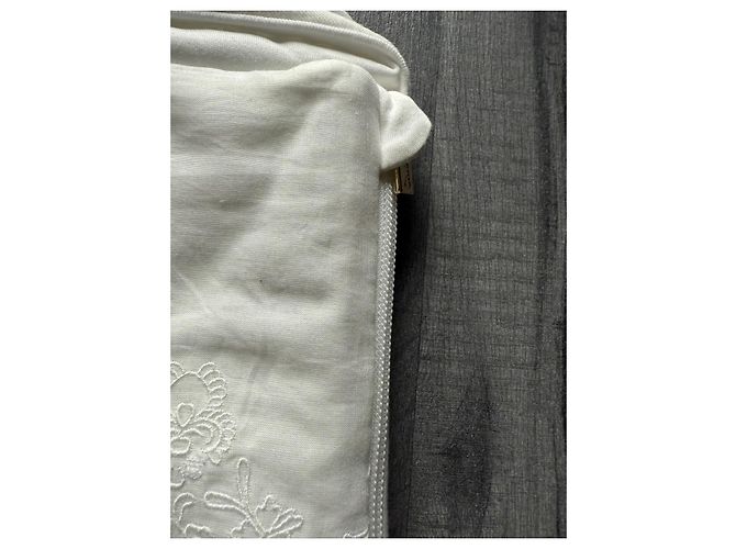 Saco de dormir Chloé en algodón blanco con bordados - vista 6