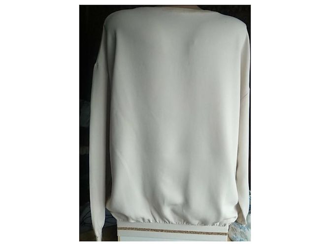 Stella Mc Cartney Stella McCartney Oversized Sweatshirt mit Tiger-Stickerei (Made in Italy) Beige - Ansicht 4