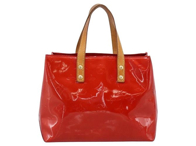 Louis Vuitton Reade Monogram Vernis PM Rosso - vista 2