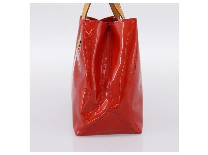 Louis Vuitton Reade Monogram Vernis PM Rosso - vista 4
