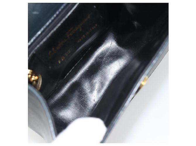 Salvatore Ferragamo Gancini Leather Nero - vista 5