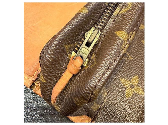 Louis Vuitton Vintage Sac Serviette Crossbody Bag Marrone Monogramma - vista 6