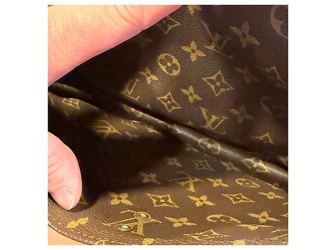 Louis Vuitton Vintage Sac Serviette Crossbody Bag Marrone Monogramma - vista 9
