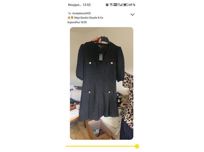 Maje kurzes schwarzes Kleid - Ansicht 3