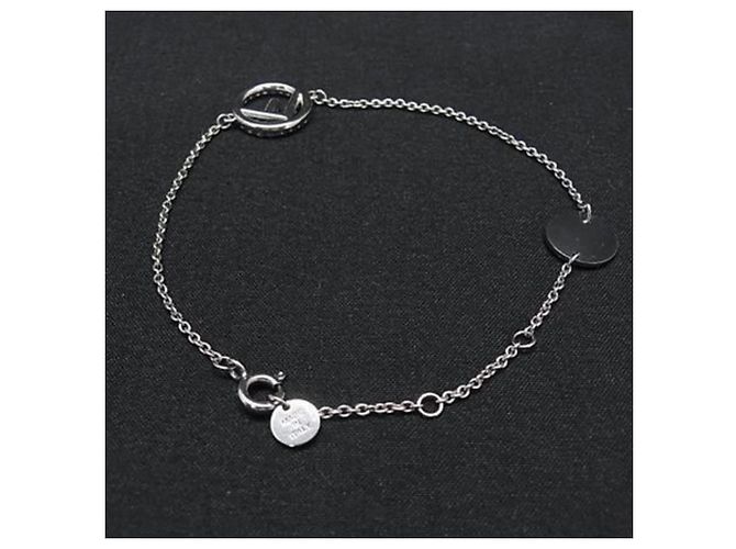 Bracciale con charm e strass argento Fendi - vista 2