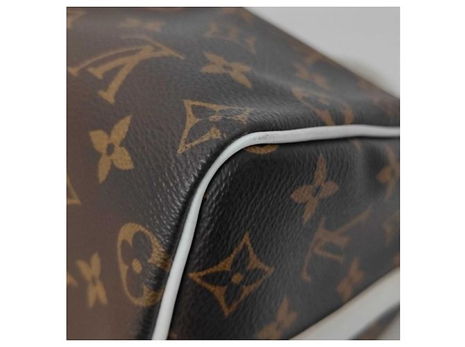 Borsa Louis Vuitton Speedy Bandoulière 25 Marrone Bianco Monogramma - vista 3