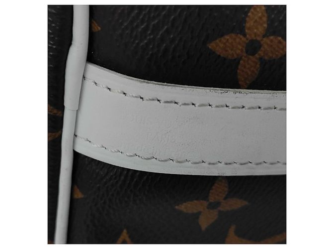 Borsa Louis Vuitton Speedy Bandoulière 25 Marrone Bianco Monogramma - vista 5