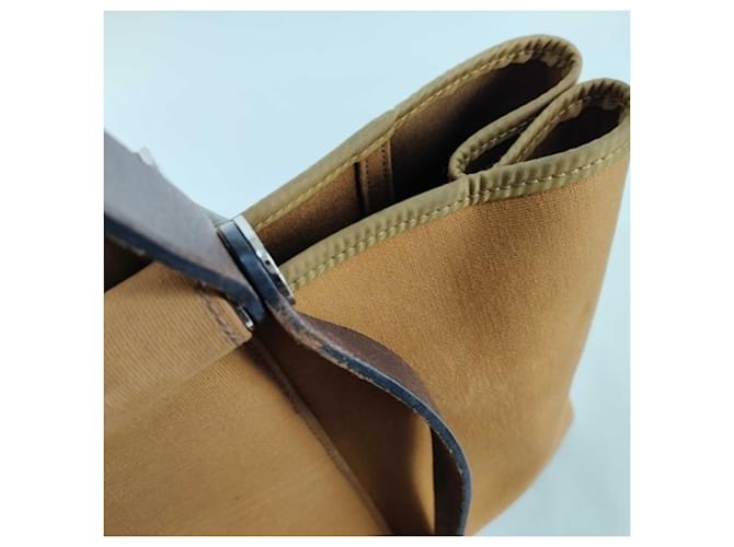 Hermès Borsa a tracolla Hermes Cabas Elan PM Marrone - vista 4