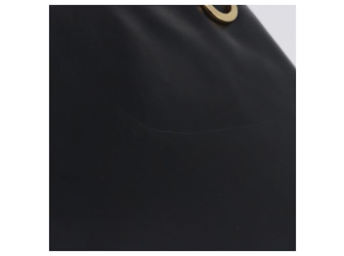 Borsa a tracolla Salvatore Ferragamo Gancini in pelle nera e oro Auth 196817 Nero D'oro - vista 3