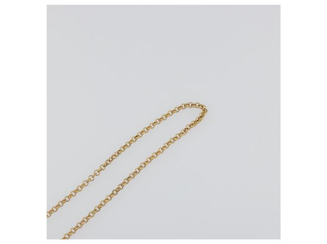Collana Profumo CHANEL Metallo Tono Oro Trasparente CC Auth 194412 - vista 11
