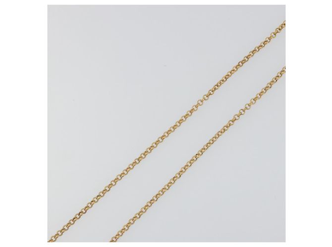 Collana Profumo CHANEL Metallo Tono Oro Trasparente CC Auth 194412 - vista 5