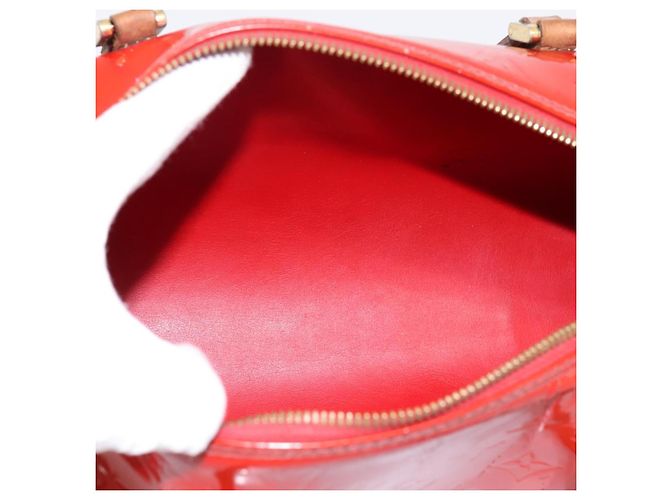 Borsa a mano LOUIS VUITTON Monogram Vernis Bedford Rossa M91986 LV Auth 196779 Rosso - vista 11
