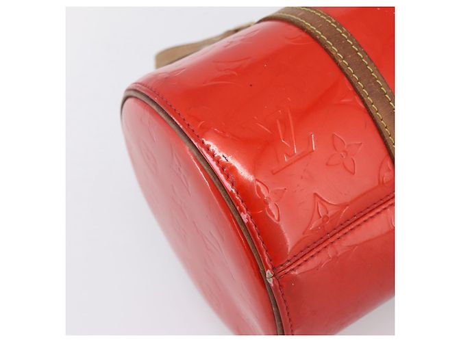 Borsa a mano LOUIS VUITTON Monogram Vernis Bedford Rossa M91986 LV Auth 196779 Rosso - vista 16
