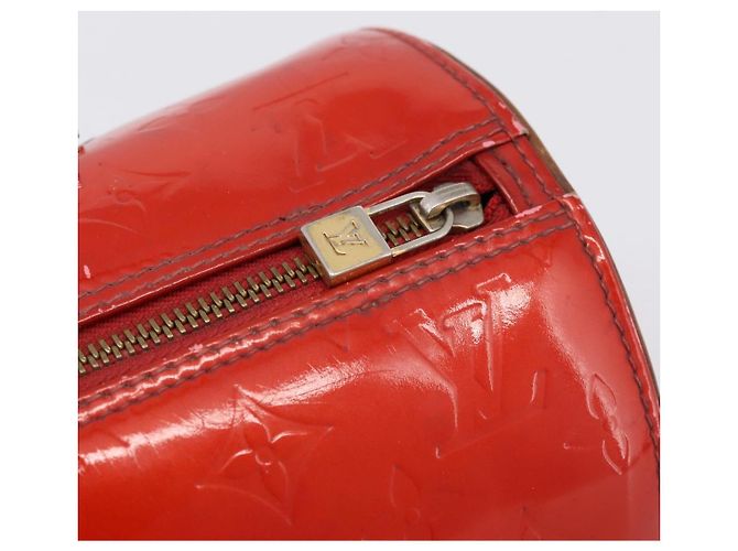 Borsa a mano LOUIS VUITTON Monogram Vernis Bedford Rossa M91986 LV Auth 196779 Rosso - vista 17