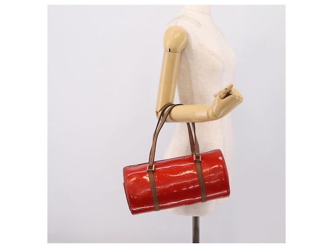 Borsa a mano LOUIS VUITTON Monogram Vernis Bedford Rossa M91986 LV Auth 196779 Rosso - vista 20