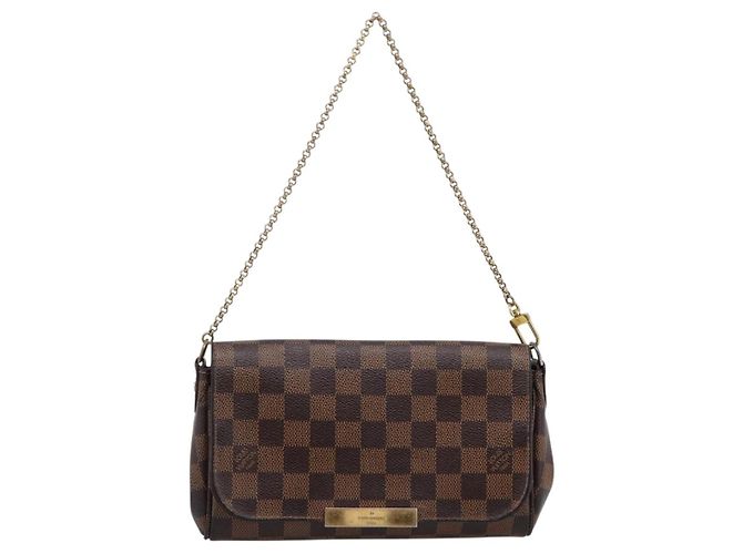 LOUIS VUITTON Damier Ebene Favorit PM Shoulder Bag N41276 LV Auth bs36519 - vista 13