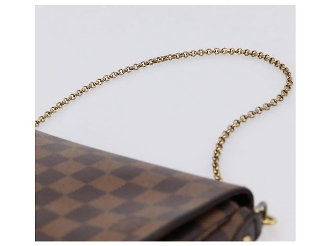 LOUIS VUITTON Damier Ebene Favorit PM Shoulder Bag N41276 LV Auth bs36519 - vista 14
