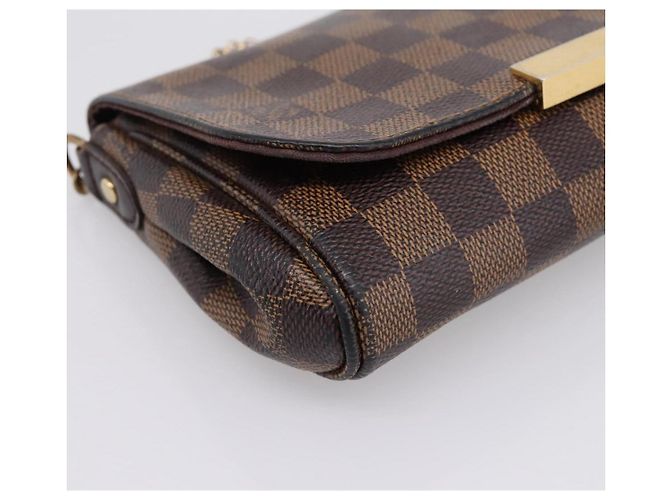 LOUIS VUITTON Damier Ebene Favorit PM Shoulder Bag N41276 LV Auth bs36519 - vista 15
