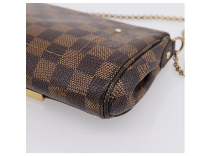 LOUIS VUITTON Damier Ebene Favorit PM Shoulder Bag N41276 LV Auth bs36519 - vista 16