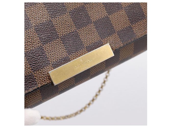 LOUIS VUITTON Damier Ebene Favorit PM Shoulder Bag N41276 LV Auth bs36519 - vista 18