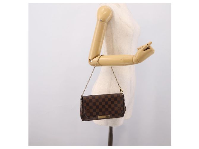 LOUIS VUITTON Damier Ebene Favorit PM Shoulder Bag N41276 LV Auth bs36519 - vista 22