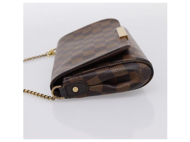 LOUIS VUITTON Damier Ebene Favorit PM Shoulder Bag N41276 LV Auth bs36519 - vista 3
