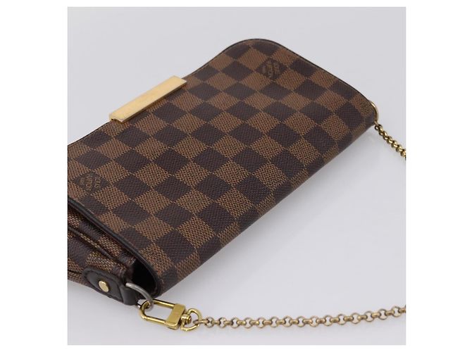 LOUIS VUITTON Damier Ebene Favorit PM Shoulder Bag N41276 LV Auth bs36519 - vista 6