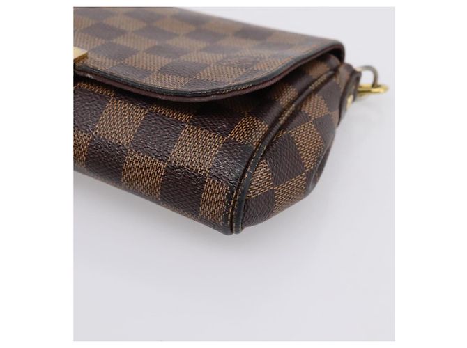 LOUIS VUITTON Damier Ebene Favorit PM Shoulder Bag N41276 LV Auth bs36519 - vista 8
