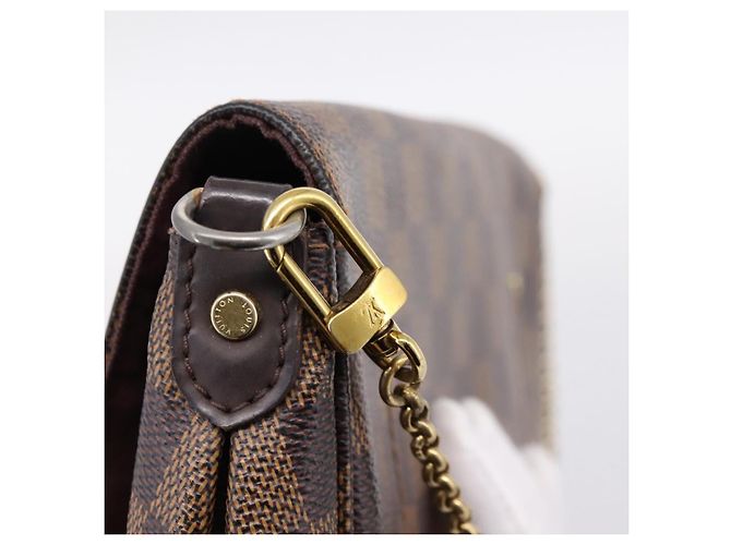 LOUIS VUITTON Damier Ebene Favorit PM Shoulder Bag N41276 LV Auth bs36519 - vista 9