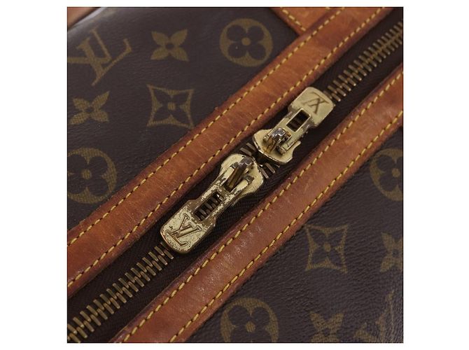 LOUIS VUITTON Monogram Sac Souple 35 Boston Bag M41626 LV Auth BA14674 Monogramma - vista 18