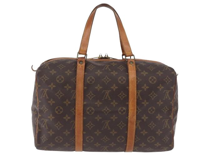 LOUIS VUITTON Monogram Sac Souple 35 Boston Bag M41626 LV Auth BA14674 Monogramma - vista 2
